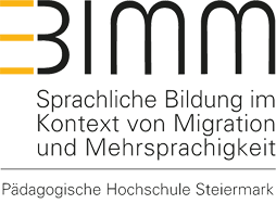 BIMM Logo, Beschreibung: Sprachliche Bildung im Kontext von Migration und Mehrsprachigkeit